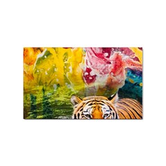 Rainbow Painted Nature Bigcat Sticker Rectangular (100 Pack) by Sparkle