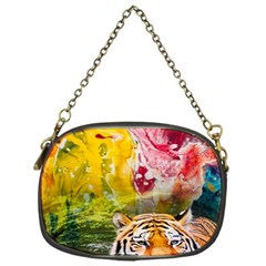 Rainbow Painted Nature Bigcat Chain Purse (one Side) by Sparkle