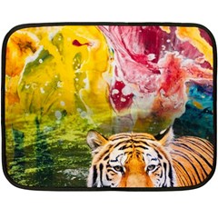 Rainbow Painted Nature Bigcat Fleece Blanket (mini) by Sparkle