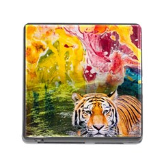 Rainbow Painted Nature Bigcat Memory Card Reader (square 5 Slot) by Sparkle