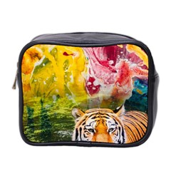 Rainbow Painted Nature Bigcat Mini Toiletries Bag (two Sides) by Sparkle