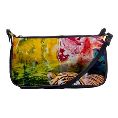 Rainbow Painted Nature Bigcat Shoulder Clutch Bag by Sparkle