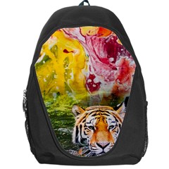 Rainbow Painted Nature Bigcat Backpack Bag by Sparkle