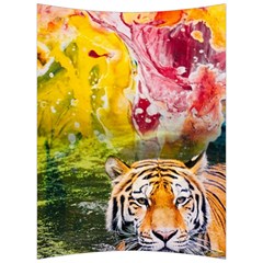 Rainbow Painted Nature Bigcat Back Support Cushion by Sparkle