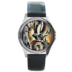 Model Of Picasso Round Metal Watch by Sparkle