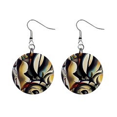 Model Of Picasso Mini Button Earrings by Sparkle