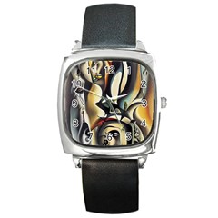 Model Of Picasso Square Metal Watch by Sparkle