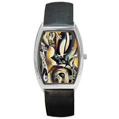 Model Of Picasso Barrel Style Metal Watch by Sparkle