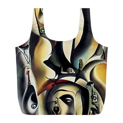 Model Of Picasso Full Print Recycle Bag (l) by Sparkle