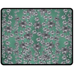 Forest Of Silver Pagoda Vines Fleece Blanket (medium) by pepitasart