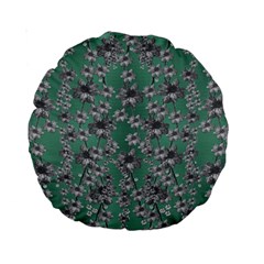 Forest Of Silver Pagoda Vines Standard 15  Premium Round Cushions by pepitasart