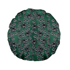 Forest Of Silver Pagoda Vines Standard 15  Premium Flano Round Cushions by pepitasart