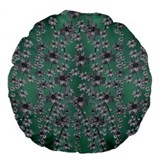 Forest Of Silver Pagoda Vines Large 18  Premium Flano Round Cushions by pepitasart