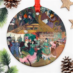 Moulin Rouge One Round Ornament (two Sides)