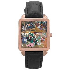 Moulin Rouge One Rose Gold Leather Watch 