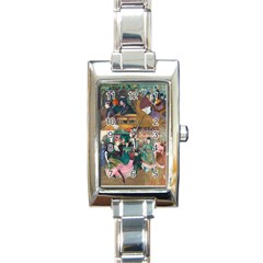 Moulin Rouge One Rectangle Italian Charm Watch