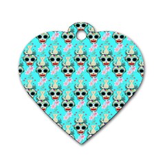 Skullart Dog Tag Heart (two Sides) by Sparkle