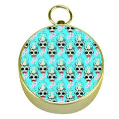 Skullart Gold Compasses by Sparkle