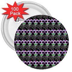 Skullspider 3  Buttons (100 Pack)  by Sparkle