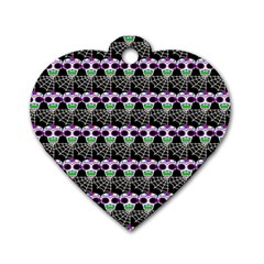 Skullspider Dog Tag Heart (two Sides) by Sparkle