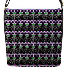 Skullspider Flap Closure Messenger Bag (s) by Sparkle