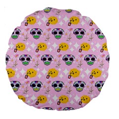 Skullsun Large 18  Premium Round Cushions by Sparkle