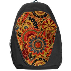 Bright Seamless Pattern-with-paisley-mehndi-elements-hand-drawn-wallpaper-with-floral-traditional-in Backpack Bag by BangZart