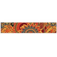 Bright Seamless Pattern-with-paisley-mehndi-elements-hand-drawn-wallpaper-with-floral-traditional-in Large Flano Scarf 