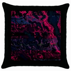 Granite Glitch Throw Pillow Case (black) by MRNStudios