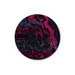 Granite Glitch Magnet 3  (round) by MRNStudios