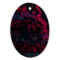 Granite Glitch Oval Ornament (two Sides) by MRNStudios