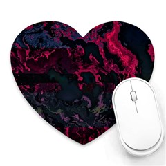 Granite Glitch Heart Mousepad by MRNStudios