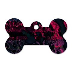 Granite Glitch Dog Tag Bone (one Side) by MRNStudios