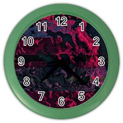 Granite Glitch Color Wall Clock by MRNStudios