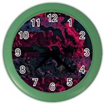 Granite Glitch Color Wall Clock Front