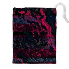 Granite Glitch Drawstring Pouch (5xl) by MRNStudios