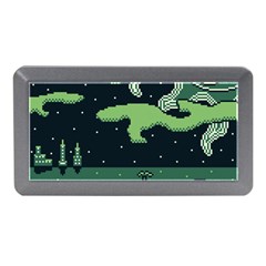 Ship Sea Monster Boat Island Night Pixel Memory Card Reader (mini) by Pakemis