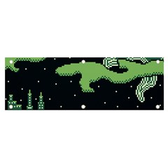 Ship Sea Monster Boat Island Night Pixel Banner And Sign 6  X 2  by Pakemis