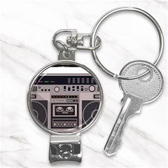 Cassette Recorder 80s Music Stereo Nail Clippers Key Chain by Pakemis