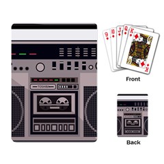 Cassette Recorder 80s Music Stereo Playing Cards Single Design (rectangle) by Pakemis