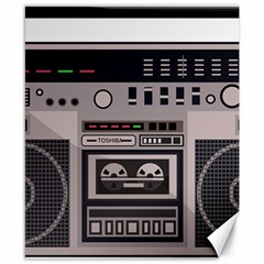 Cassette Recorder 80s Music Stereo Canvas 8  X 10  by Pakemis