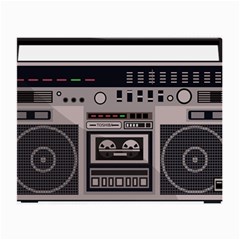 Cassette Recorder 80s Music Stereo Small Glasses Cloth (2 Sides) by Pakemis