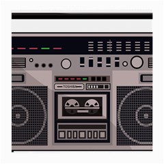 Cassette Recorder 80s Music Stereo Medium Glasses Cloth (2 Sides) by Pakemis