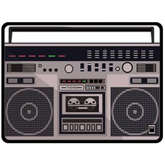 Cassette Recorder 80s Music Stereo Fleece Blanket (large) by Pakemis