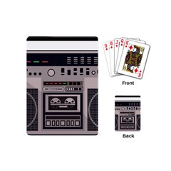 Cassette Recorder 80s Music Stereo Playing Cards Single Design (mini) by Pakemis