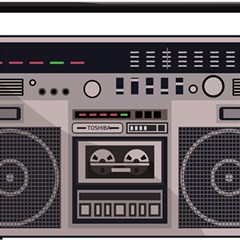 Cassette Recorder 80s Music Stereo Play Mat (square) by Pakemis