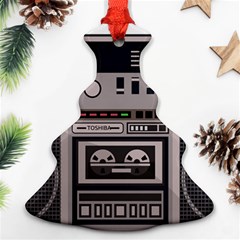 Cassette Recorder 80s Music Stereo Ornament (christmas Tree)  by Pakemis