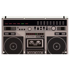 Cassette Recorder 80s Music Stereo Banner And Sign 7  X 4  by Pakemis