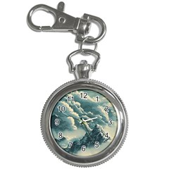 Mountains Alps Nature Clouds Sky Fresh Air Art Key Chain Watches by Pakemis