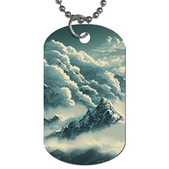 Mountains Alps Nature Clouds Sky Fresh Air Art Dog Tag (two Sides) by Pakemis